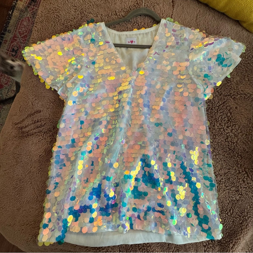 BuddyLove Rainbow Sequin Mini Dress